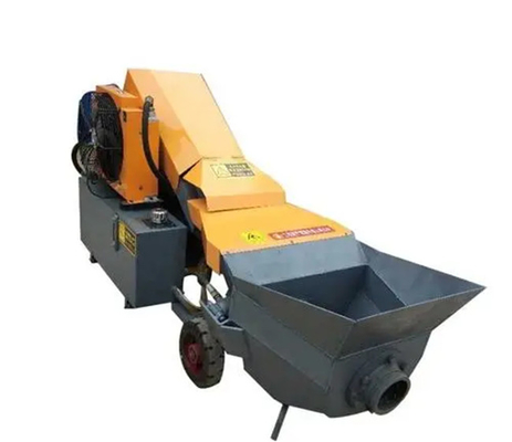 Pompa portatile della betoniera di potere elettrico e diesel con i tubi
