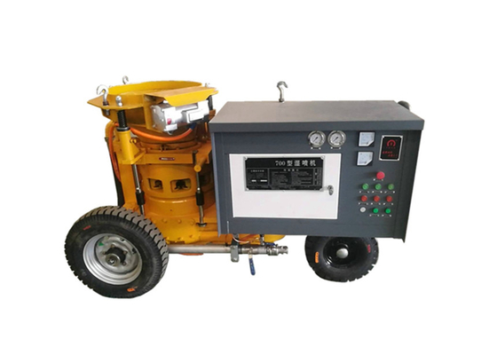 Macchina bagnata mobile dello Shotcrete 30 metri di distanza per costruzione